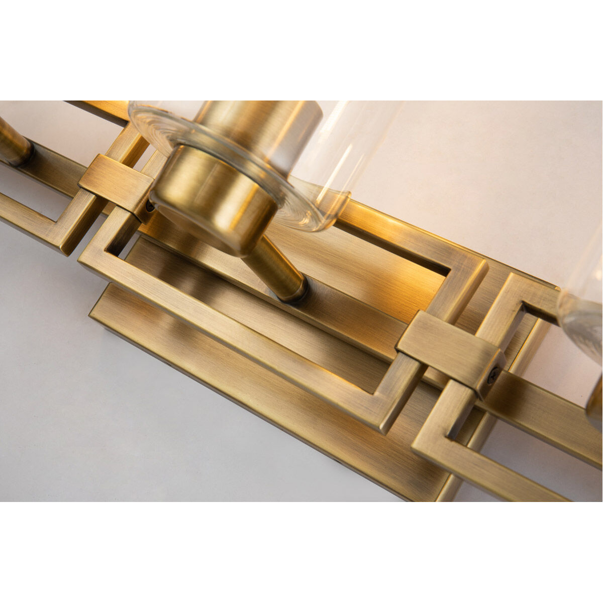 Estes 3 Light 23 inch ATB Bath Light Wall Light in Antique Brass